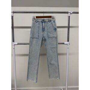 Womens Q2 Denim Jeans size XS Chopped/ Cut
